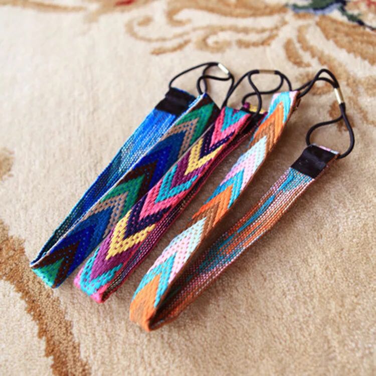 girl网红同款韩国复古民族风格波西米亚发带三角箭型发箍手工YC