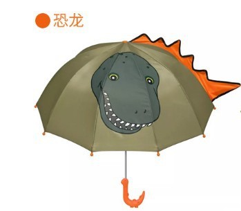 Creative Dinosaur Children's Umbrella 3D Umbrella Surface Cartoon Umbrella Creative Handle Blue Star Kindergarten Umbrella