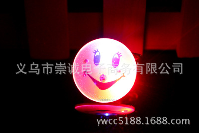 0570 Flash Brooch Smile Expression Series Luminous Brooch Naughty Cute Glowing Breastplate Party Supplies