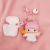 Lovely angel baby soft plastic earphone set key chain bag jewelry hanging car pendant
