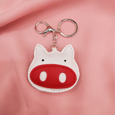 Cute big nose pig Pu creative diy key chain hanging artware accessories accessories ornaments hanging ornaments