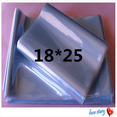 PVC Thermal Shrinkage Film 18*25 Laminating Film Plastic Packaging Bag Sealed Bag Blister Bag Factory Direct Sales Spot Free Shipping