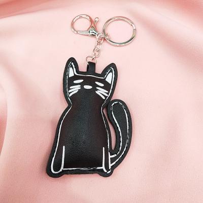 Cartoon cat PU key chain pendant creative bag accessories pendant car pendant