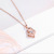 Same Type as TikTok S925 Sterling Silver Crown Necklace Smart Pendant Women's Korean-Style Fashion Heartbeat Diamond Necklace Choker