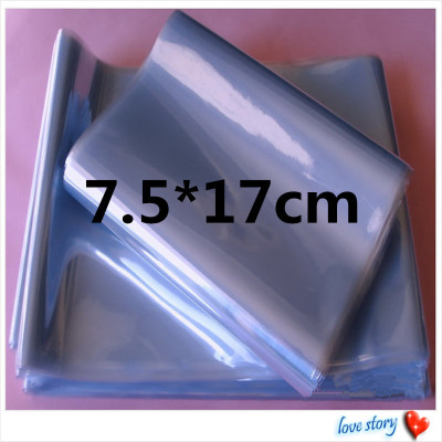 PVC shrink film 7.5*17 shrink bag blister bag plastic bag sealing bag sealing pocket manufacturers direct selling spot 