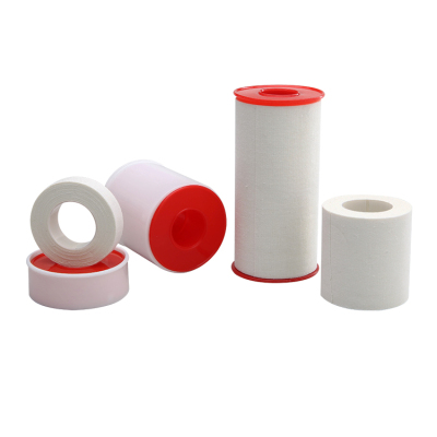 Medical tape white cotton cloth with red core and white sleeve