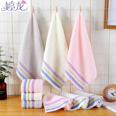 Ting long no twist yarn super soft plain towel pure cotton