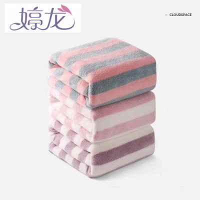 Ting long manufacturers direct cationic super absorbent coarse striped towels