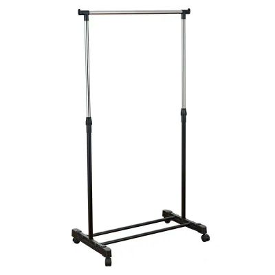 Rack floor with wheel Drying clothes rack floor single pole movable clothes shelf gifts
