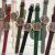 Classic design red and green three stripes belt star joker student watch