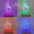 The new fancy 3D Aleck USB light with colorful patterns can be remotely controlled by nightlight
