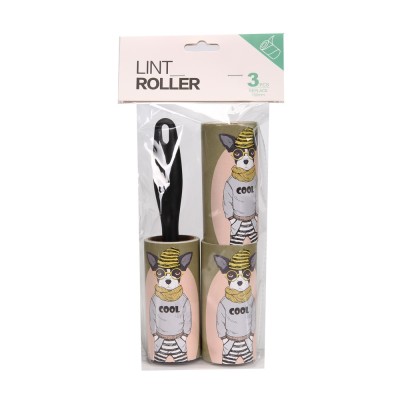Lint Roller Extra Sticky Pet Hair Remover for Clothes 3 Pack (Total 180 Sheets)
