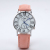 Amazon sells simple silver-encrusted Roman ladies quartz watch with casual leather strap