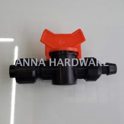 Irrigation belt connection bypass valve red nut joint drip irrigation belt connection sprinkler irrigation water 