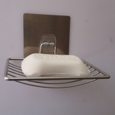 Stainless steel box perforation - free oval soap box bathroom soap box new product asphalt storage rack