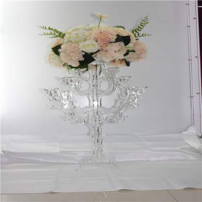 Wedding Props Hot-Selling New Arrival Transparent Acrylic Candlestick Acrylic Flower Arrangement Candlestick