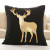 Classic hot black really super soft velvet hot stamping pillow cover cushion (excluding the core) wholesale