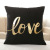 Classic hot black really super soft velvet hot stamping pillow cover cushion (excluding the core) wholesale