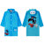 Children's Inflatable Brim Cartoon Raincoat with Schoolbag Student Poncho Children's Raincoat Authorized Customization