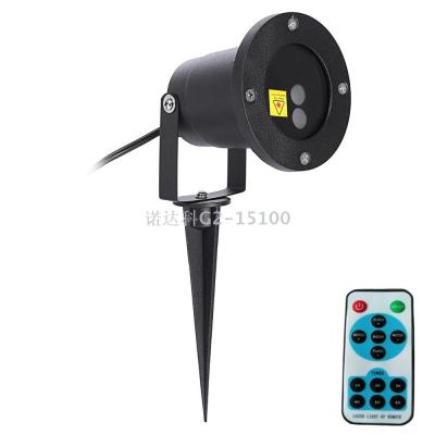 Laser projection light outdoor waterproof Christmas double hole remote control star lawn light