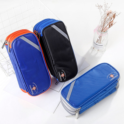 Lianzhong multi-layer large capacity pen with multi-function students simple pencil bag stationery bag pencil box