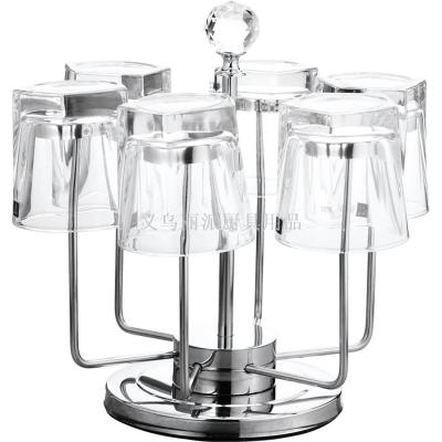 Stainless steel rotating cup holder