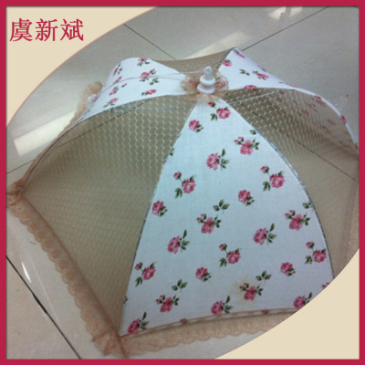Exquisite small flower food cover high quality high quality fashion high-end food cover can be folded