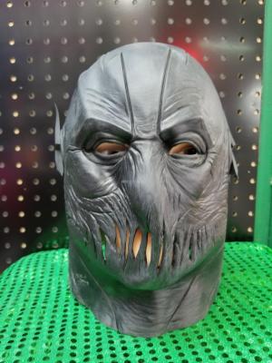 Black Flash latex masks covered with plastic masks
