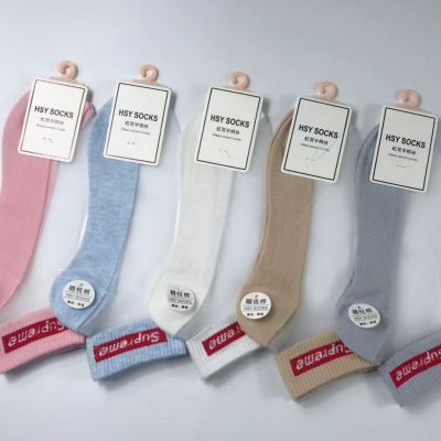 Popular Lady's Crystal Boat Socks Anti-Scratch Undrawn Silk Socks High-Profile Cotton Socks Sports Boat Socks
