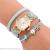 New student energy-saving ethnic wind winding embedded pearl lady watch