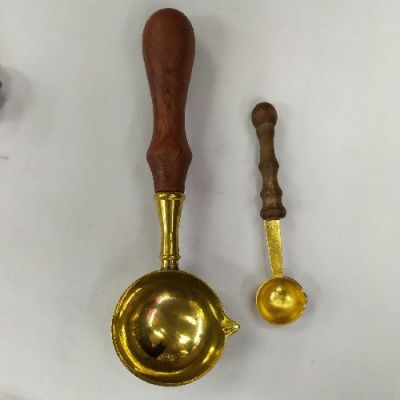Small copper spoon for wax melting for wax seal