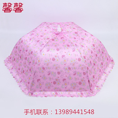 Mongolian yurt round non - transparent stainless steel folding dish cover hotel Chinese restaurant western restaurant mosquito fly dish cover