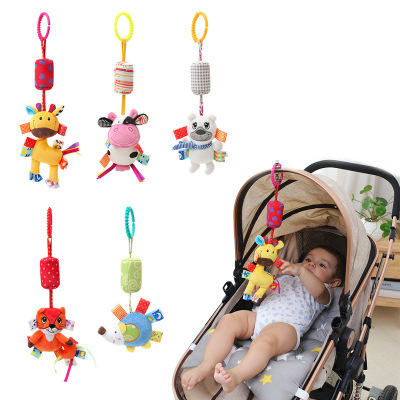 Dolery baby animal wind-bell baby plush bed ring bell baby plush toy cart pendant