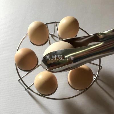 Egg Steam Rack with egg tong clip stainless steel kitchen gadgets