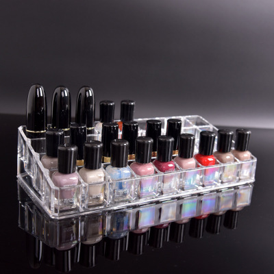 Thickened 36 Grid Lipstick Storage Box Makeup Skin Care Products Transparent Acrylic Lipstick Desktop Storage Display Stand