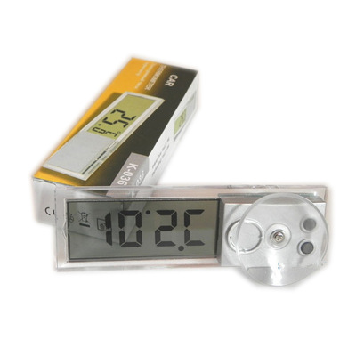 Automobile suction cup thermometer automobile thermometer k-036 with transparent liquid crystal display