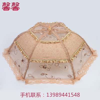 Yurt lace stainless steel folding dish cover customized yiwu small goods manufacturers direct wholesale