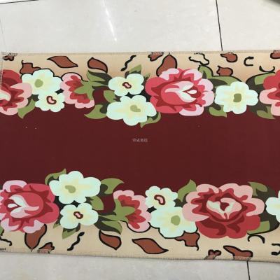 Non-slip floor mat printed floor mat 3D floor mat, rolled floor mat