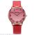 New candy-colored starry sky digital glossy leather ladies fashion watch