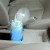 Crystal bottle three in humidifier mini portable creative home bedroom night light small fan usb humidifier