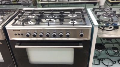 One-Piece Oven Stainless Steel 5-Head Cast Iron Frame