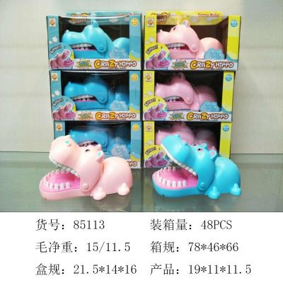 Funny Toy Spoof Decompression Bite Finger Hippo Crocodile Shark New Strange Decompression Halloween Toy