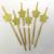 Bronzing paper straw bar accessories drink bar utensils party supplies creative straw shiny straw 6pcs