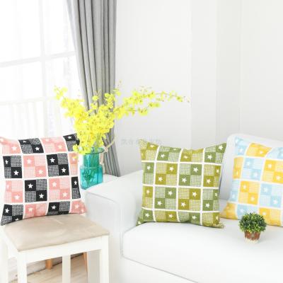 Creative wool embroidery pillow cover Euclidean geometry office sofa pillow cover comfortable car cushion wholesale