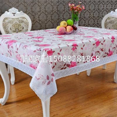 Environment-friendly EVA slip-proof and oil-proof tablecloth rectangular lace tablecloth EVA roll material