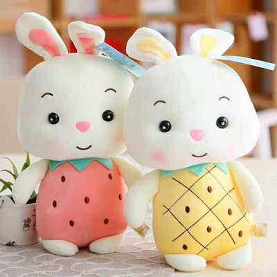 Boutique fashion plush toy plush doll, express it in fruit rabbit cartoon rabbit four side play fruit rabbit