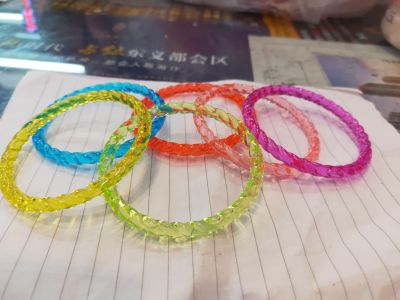 Acrylic Plastic Children's Twist Transparent bracelet Hot style