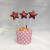 Birthday cake decoration plug-in card party dessert table fruit accessories fashion creative decoration 6pcs