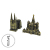Model of cologne church in Moscow kremlin, Germany, furnishings for living room and study
