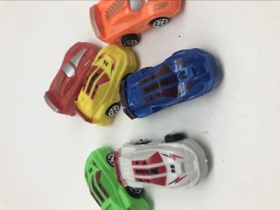 A Variety of Mixed Color Children Spray Paint Printing Car Puzzle Racing Car Story Q Version Mini Inertia Scooter